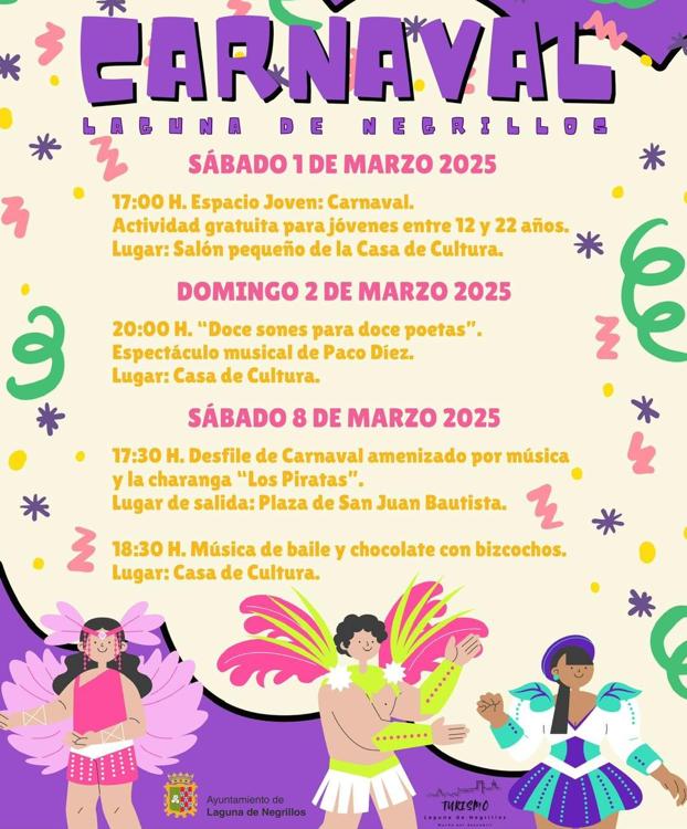 Actividades de carnaval en Laguna de Negrillos