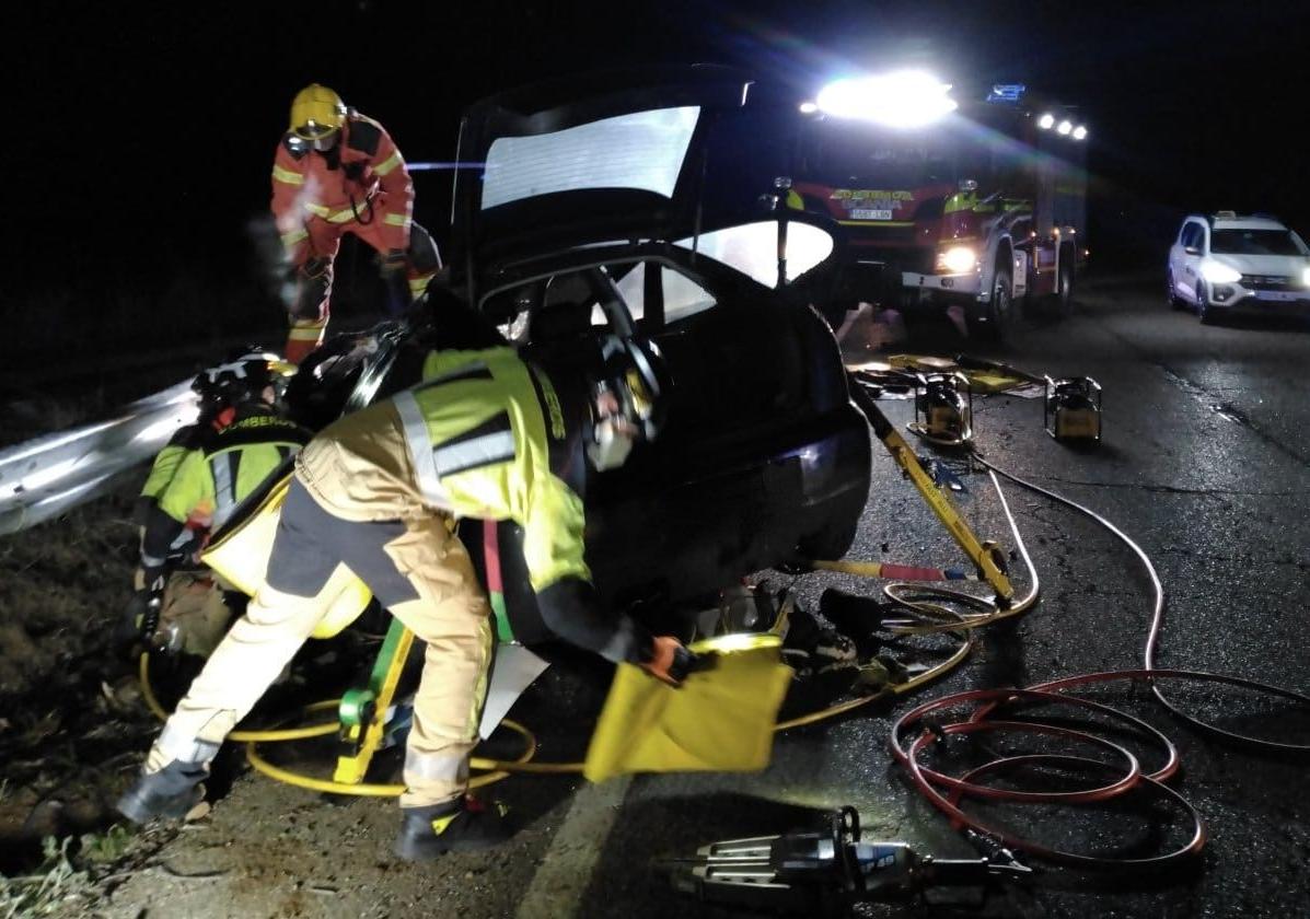 El lugar del accidente.