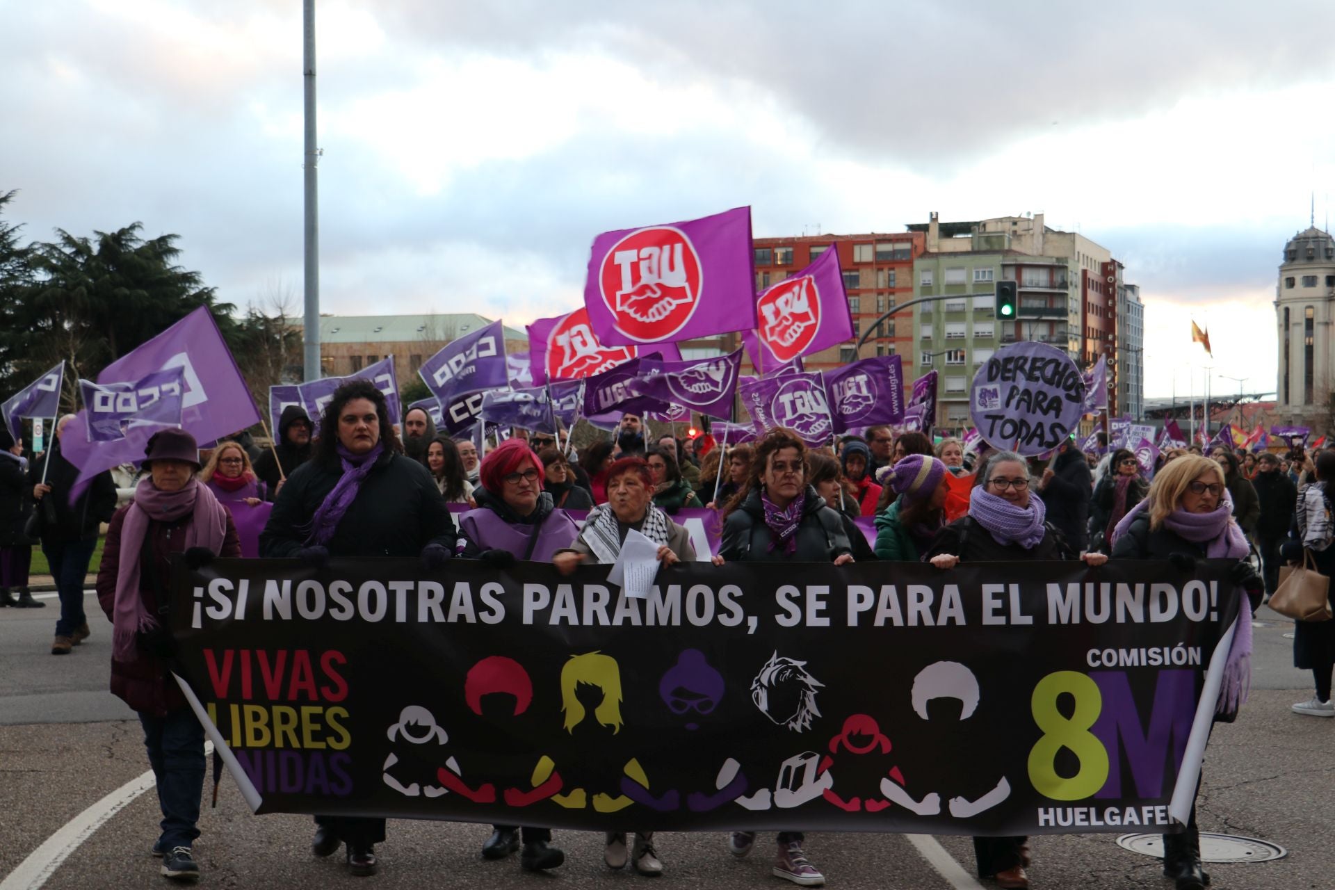 Las imágenes de la segunda manifestación por el 8M en León
