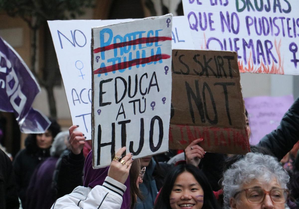 Las imágenes de la segunda manifestación por el 8M en León