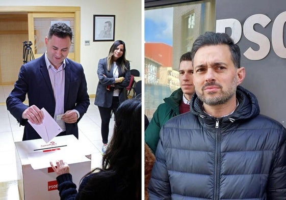 Imagen de Alfonso Cendón en las urnas y Diego Moreno en una imagen de archivo.