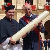 El alcalde durante la celebración de Las Cabezadas en León de 2024.