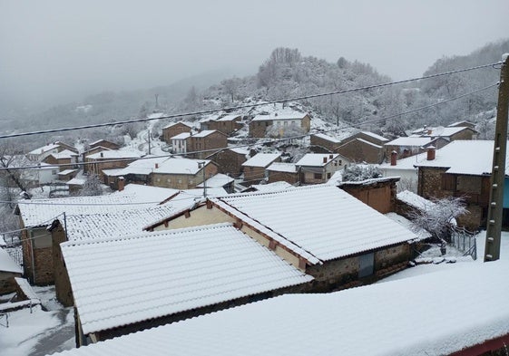 Nieve en Ferreras del Puerto.