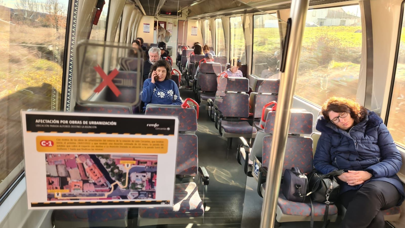 Recorrido en el cercanías entre León y Cistierna