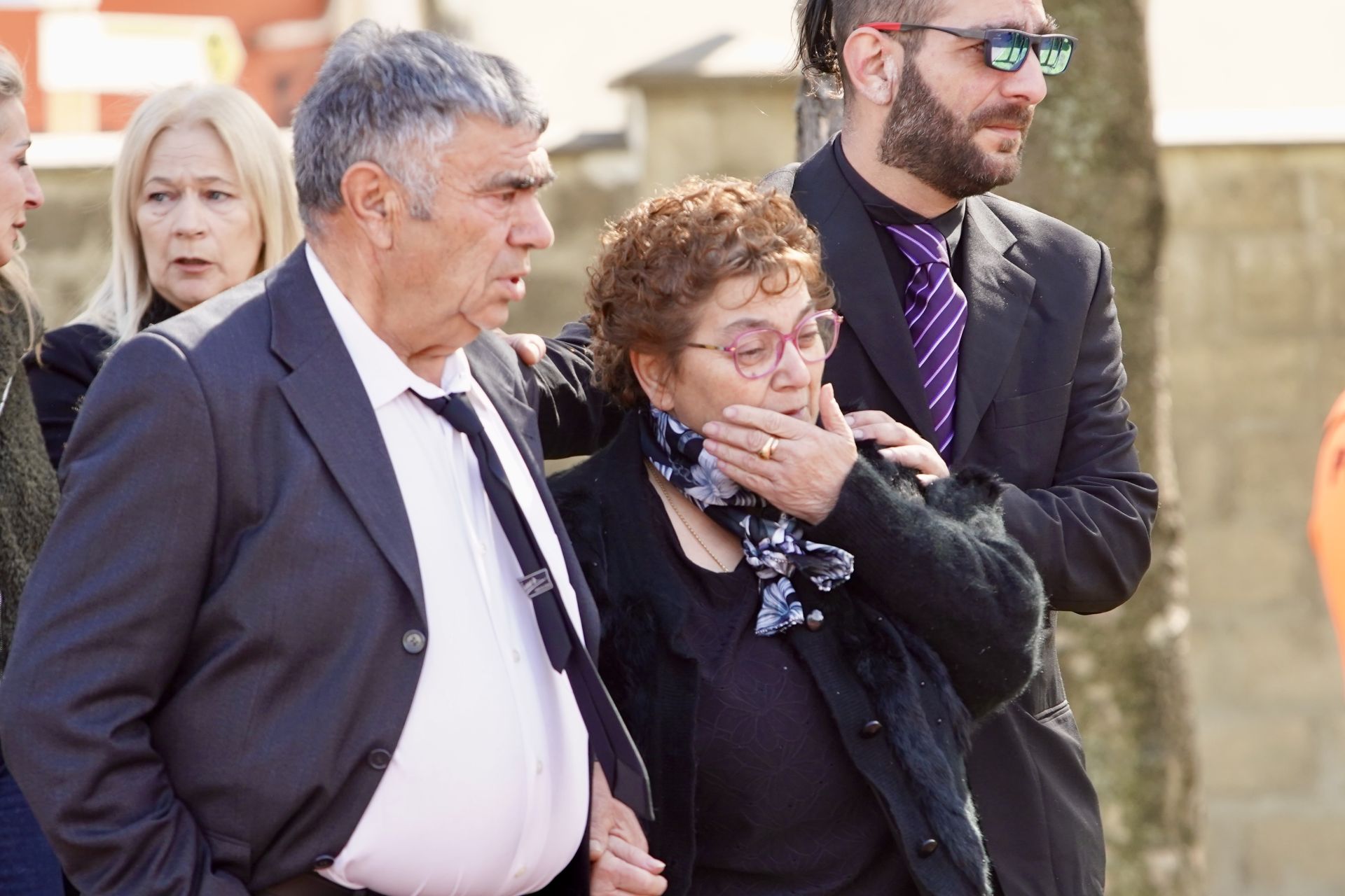 Acto de recibimiento de los mineros fallecidos en Villablino
