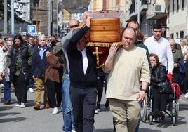 Funeral de los cuatro mineros en Villablino.