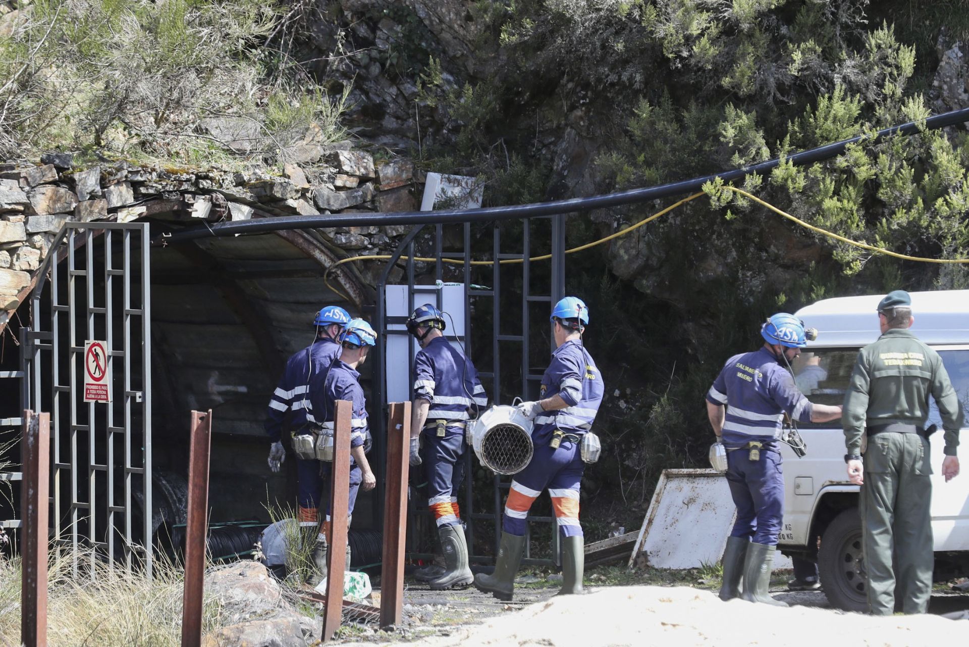 Inspección de la mina de Cerredo