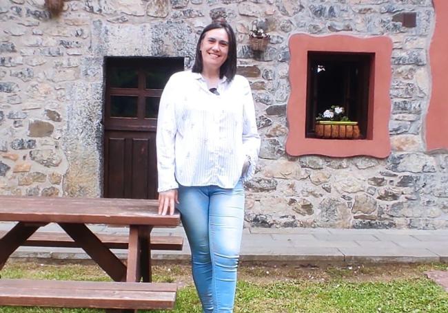 Imagen de María Silvia Blanco en su casa rural.