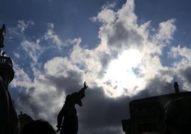 Imagen del Cristo del Gran Poder en la plaza de Regla