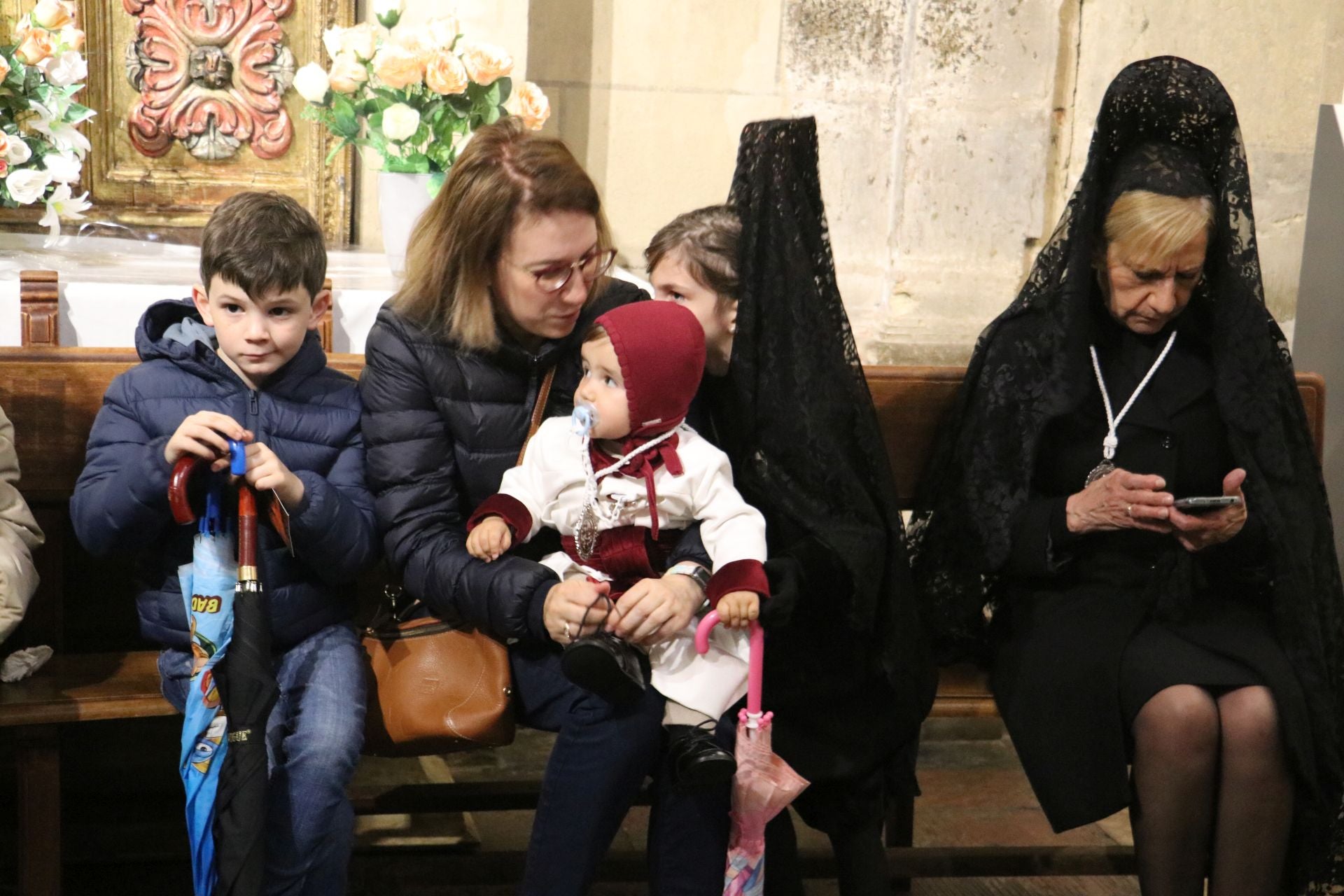 Las imágenes de la no procesión del Rosario de Pasión