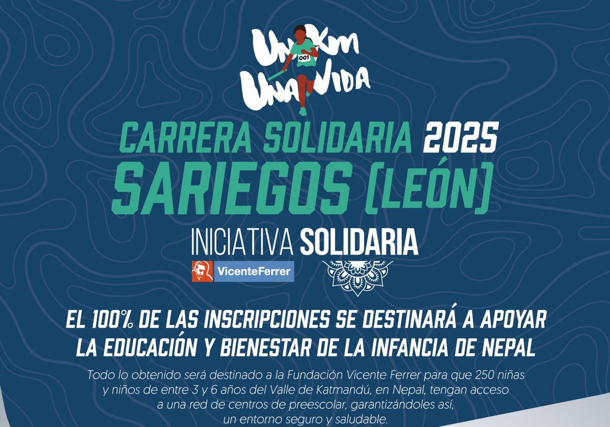 Sariegos acoge la primera edición de la Carrera Solidaria 1km1vida
