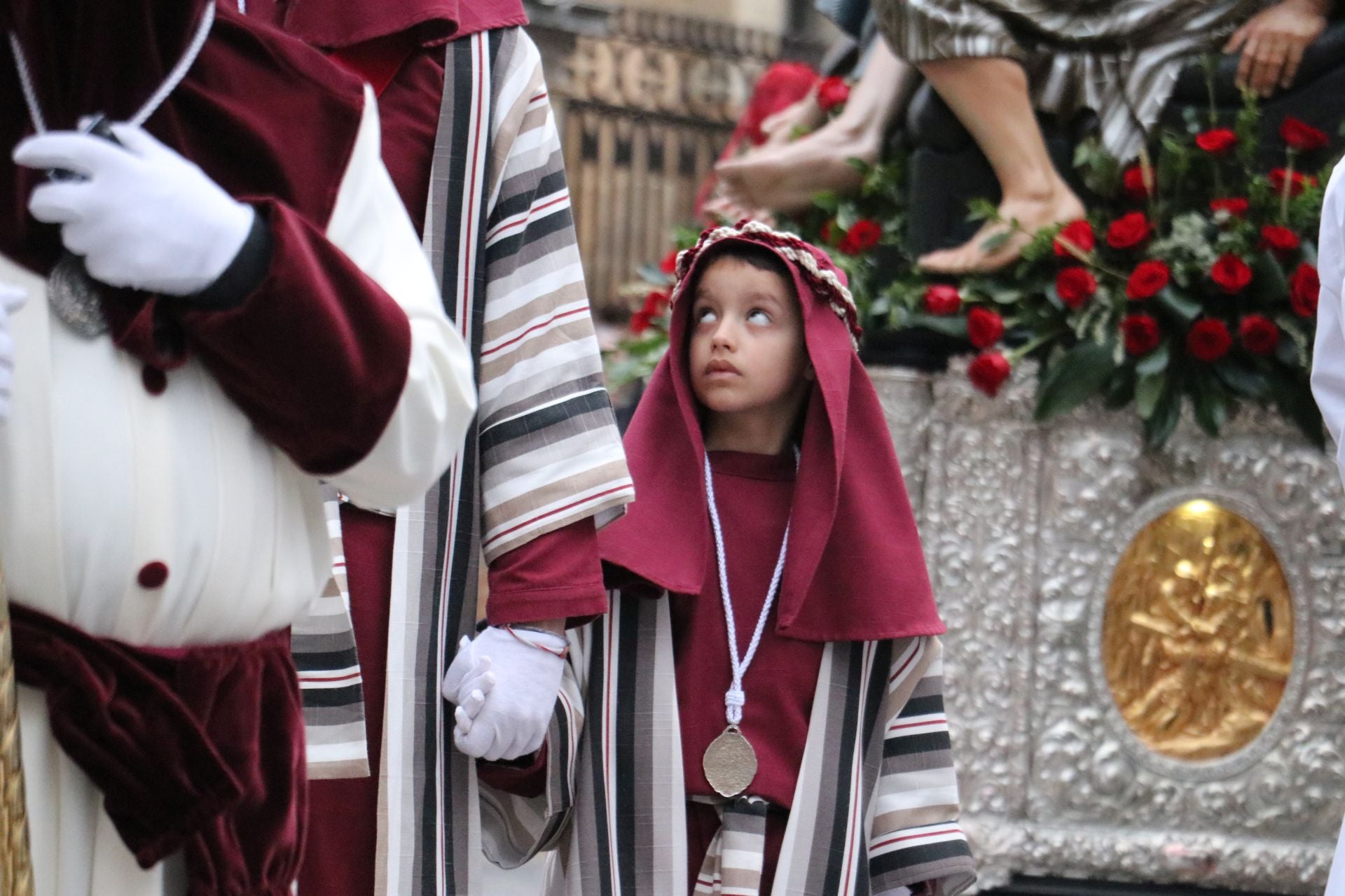Las imágenes de la procesión de la Sagrada Cena