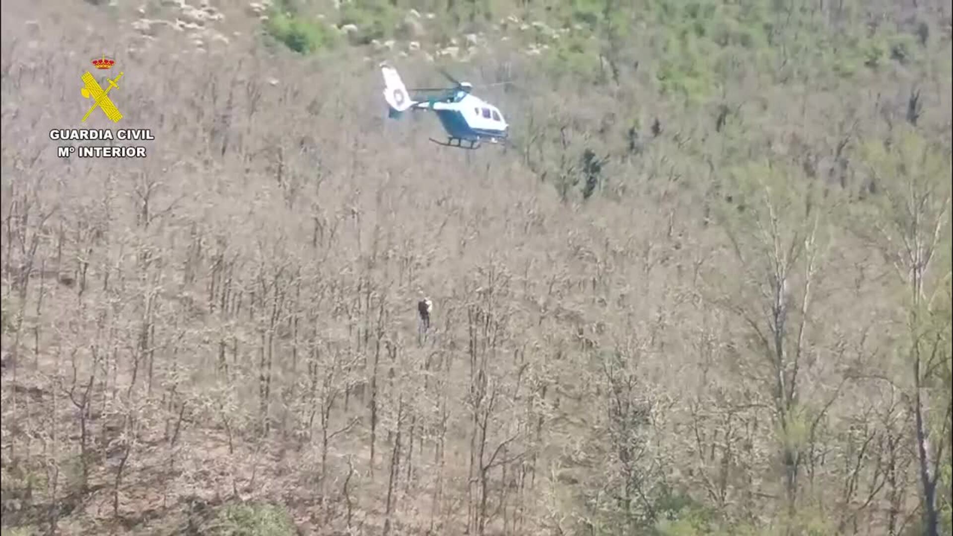 Rescate de una senderista en León