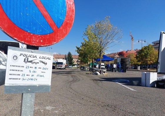 Zona del parking de San Pedro.