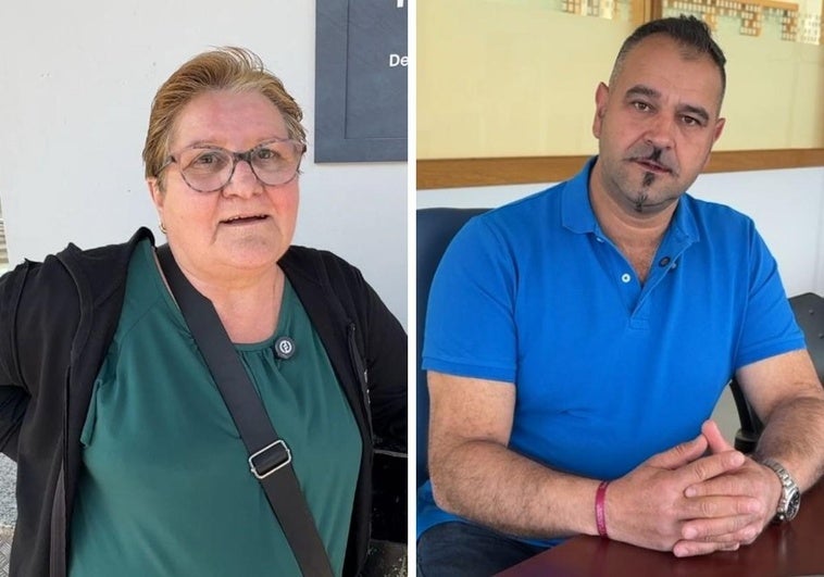 Laurentina García, vecina de Mena de Babia y Emilio Manuel Martínez, alcalde de Cabrillanes.