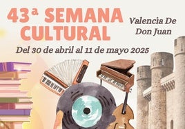 Cartel promocional Semana Cultural Valencia de Don Juan