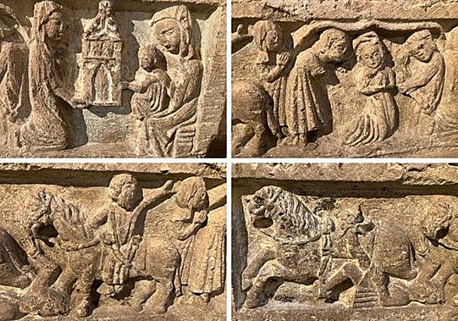 Detalles del sepulcro.