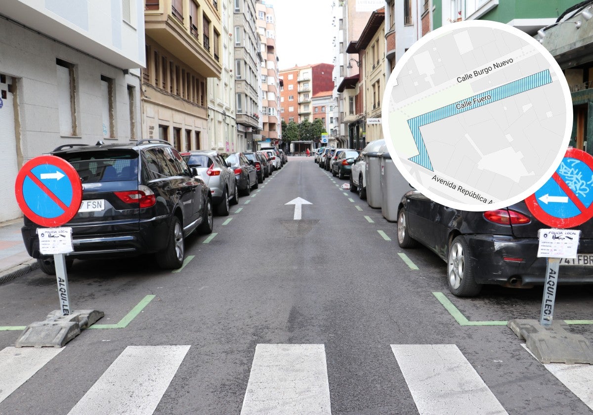 Tres meses de acceso complicado a la calle Fuero por su peatonalización