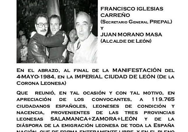 Imagen de Francisco Iglesias con la que recuerda el 4 de mayo de 1984.