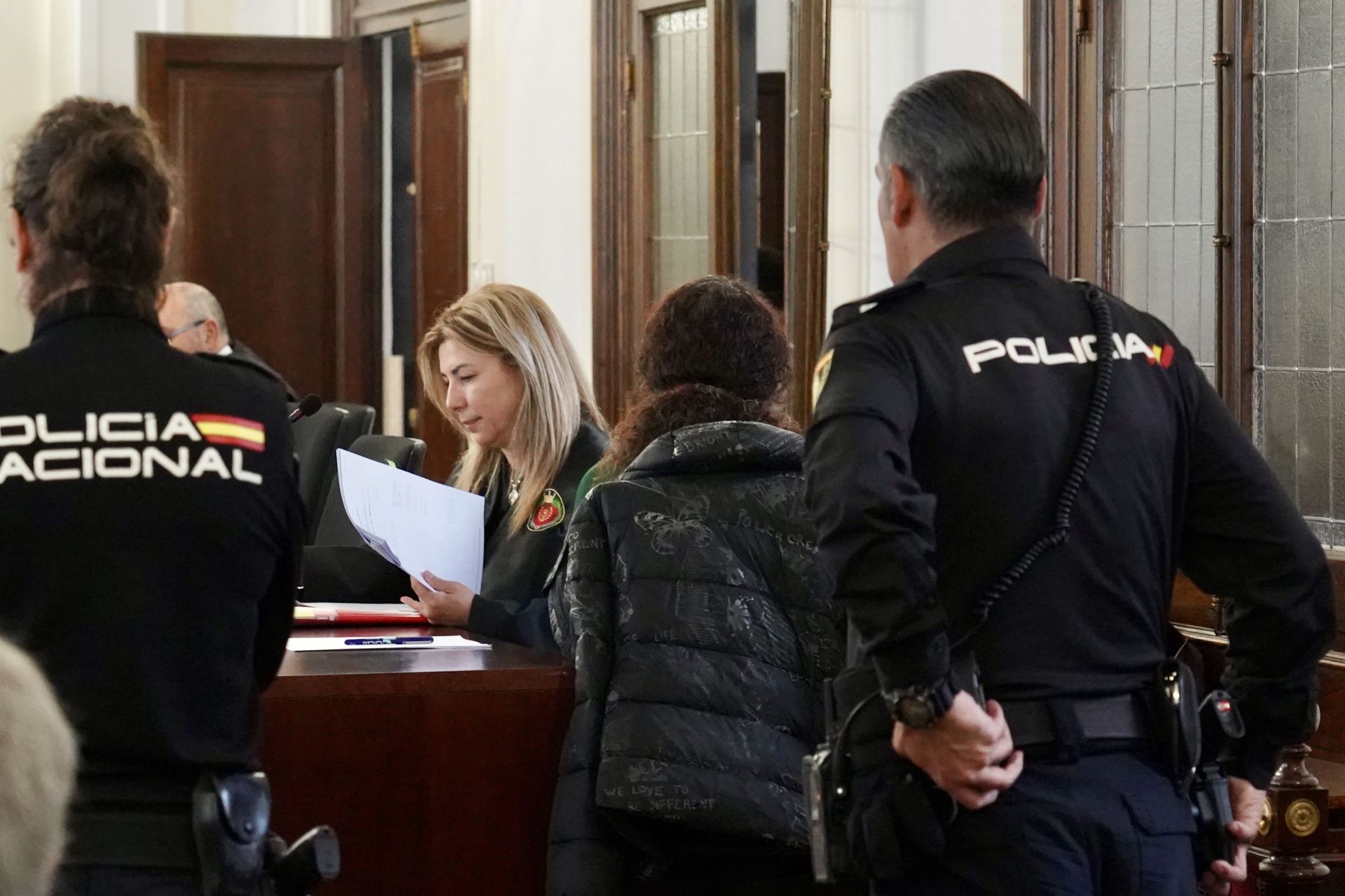 Las imágenes de la acusada de la muerte de una anciana en León
