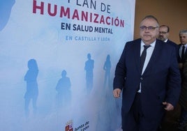 El consejero de Sanidad, Alejandro Vázquez, en Ponferrada.