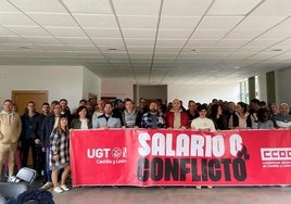 Reunión del sindicato en Coyanza.