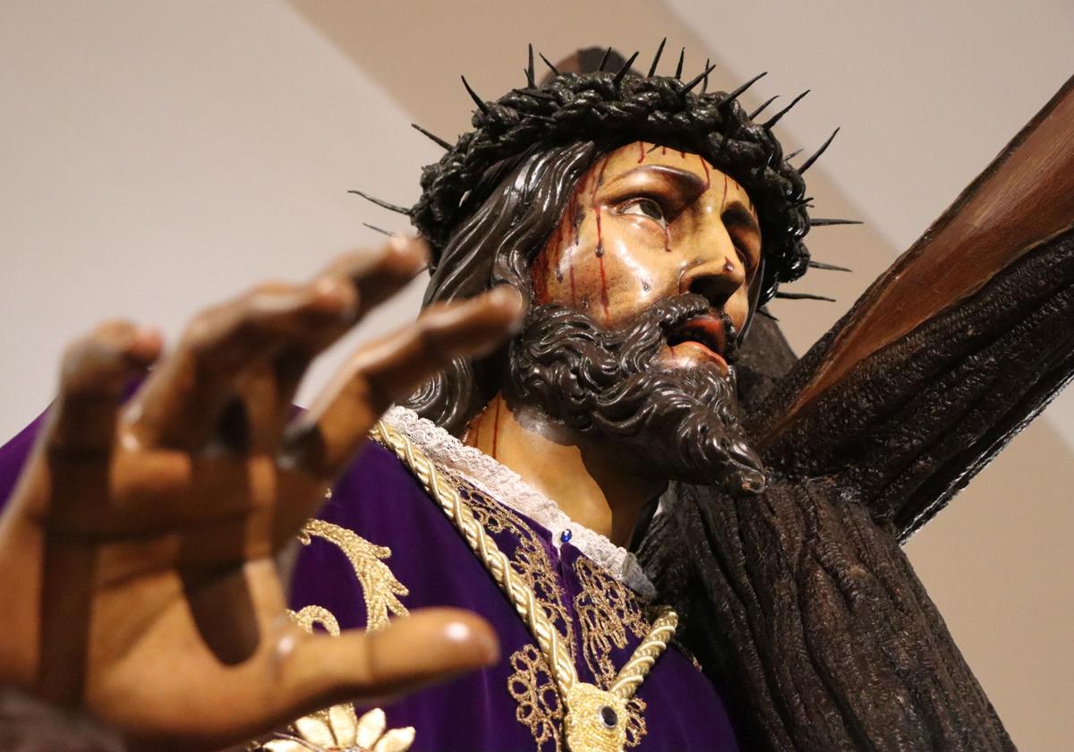 Nuestro Padre Jesús Nazareno antes de salir hacia Roma.