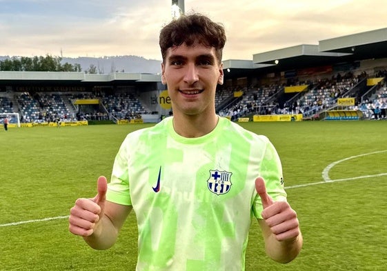 Percan volvió a jugar con el filial del Barça en Barakaldo.