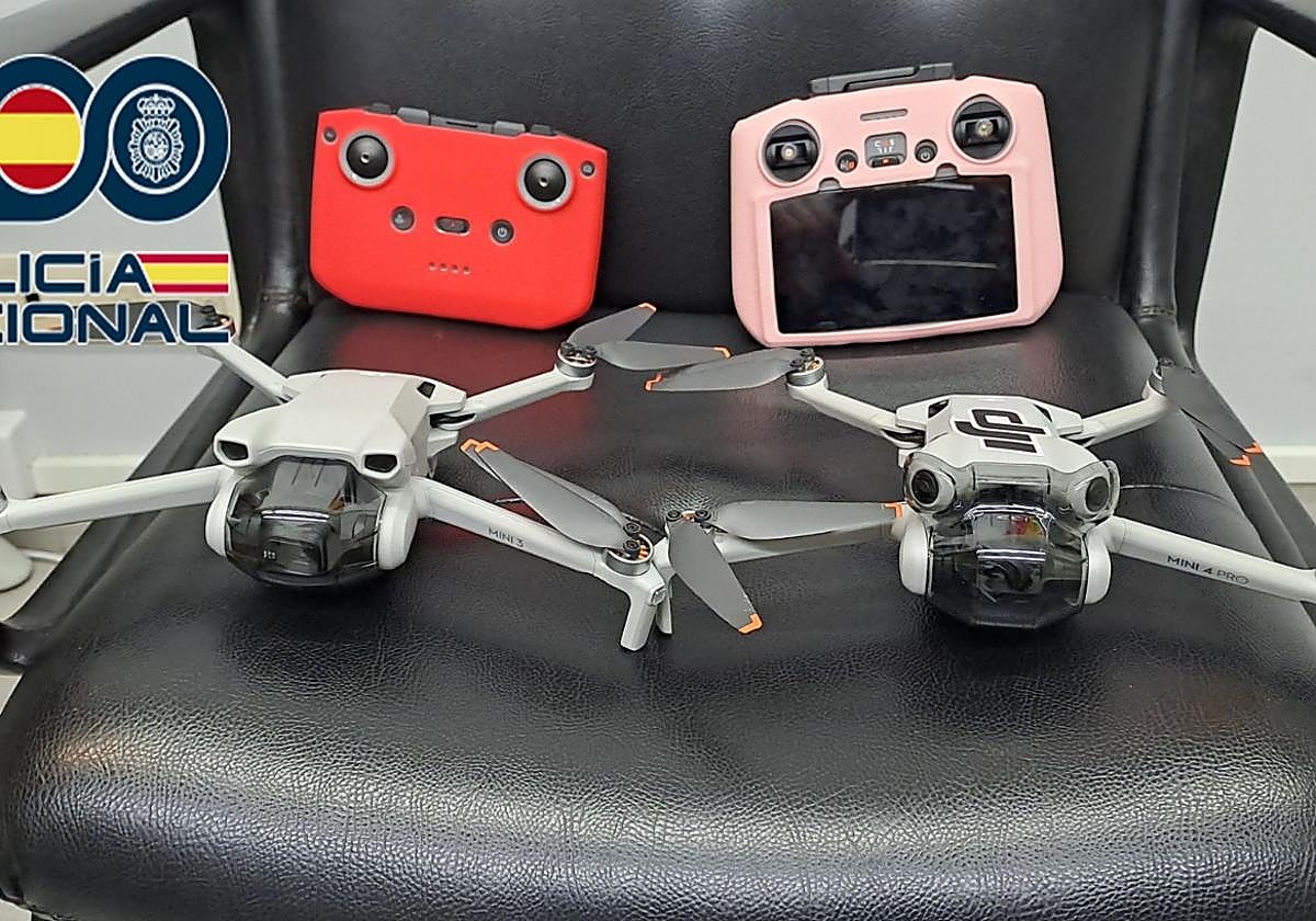 Drones intervenidos.