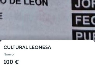 La reventa del Cultural-Andorra ya está activa: hasta 100 euros por entrada