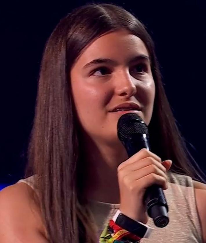İkincil Görüntü 2 - Salma, The Voice Kids'te zafer kazanan genç Leonese