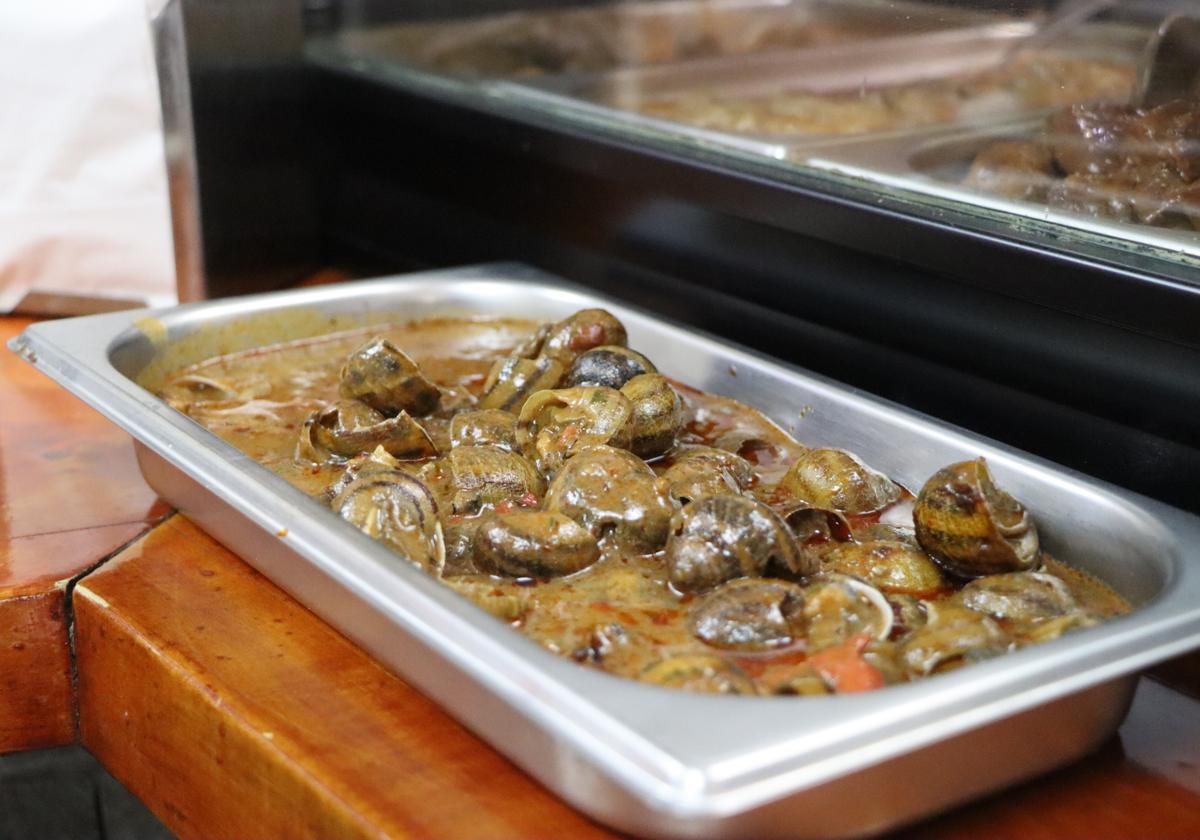 Imagen de los caracoles como tapa.