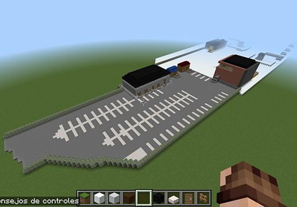 Recreación del videojuego.