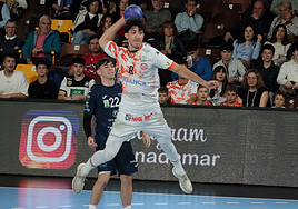 Darío Sanz, en el partido ante Benidorm