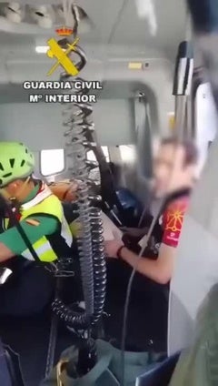 Rescate de un corredor en León