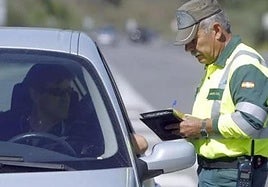 Multa de la Guardia Civil.