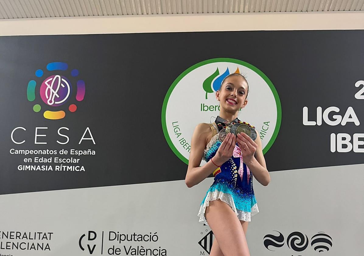 Imagen principal - El Club Ritmo de León sube al podio en el Campeonato de España