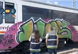 Una imagen captada por la Policía Nacional.