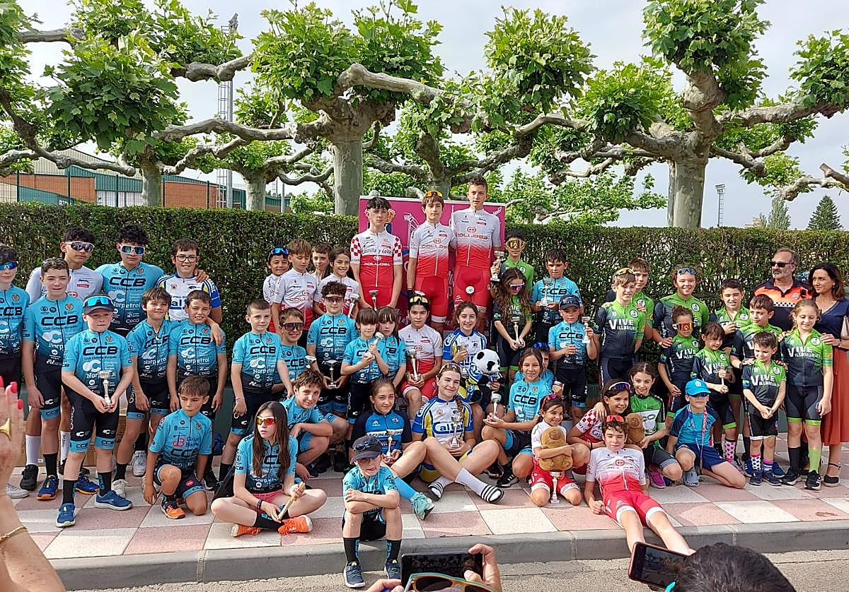 Uno de los podios de la jornada.