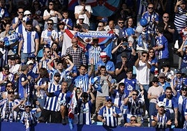 Afición de la Deportiva.