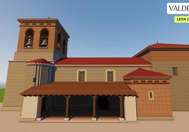 Exterior of the Church of Valdescapa.
