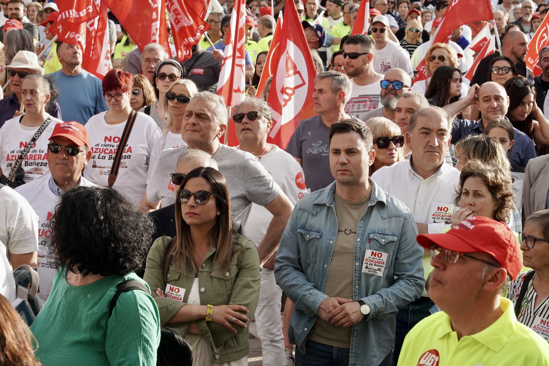 Las imágenes de la concentración en La Bañeza