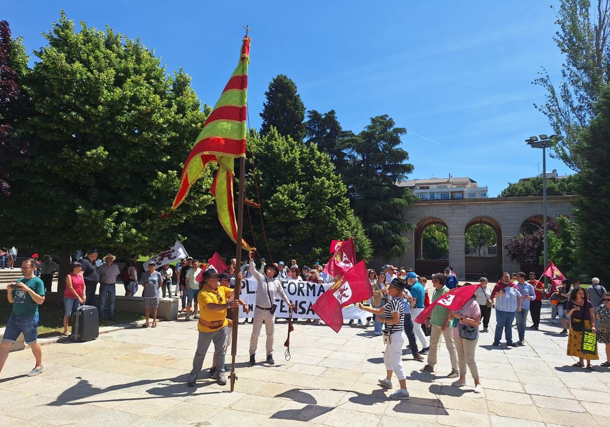 Imagen principal - Imágenes de la manifestación.