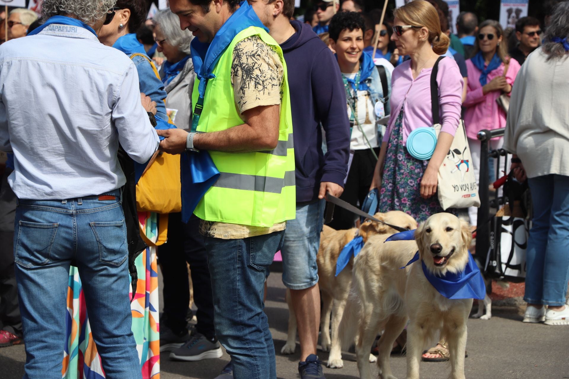 Imágenes de la manifestación veterinaria en León