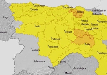 Toda la provincia de León menos una comarca, en aviso amarillo por tormentas
