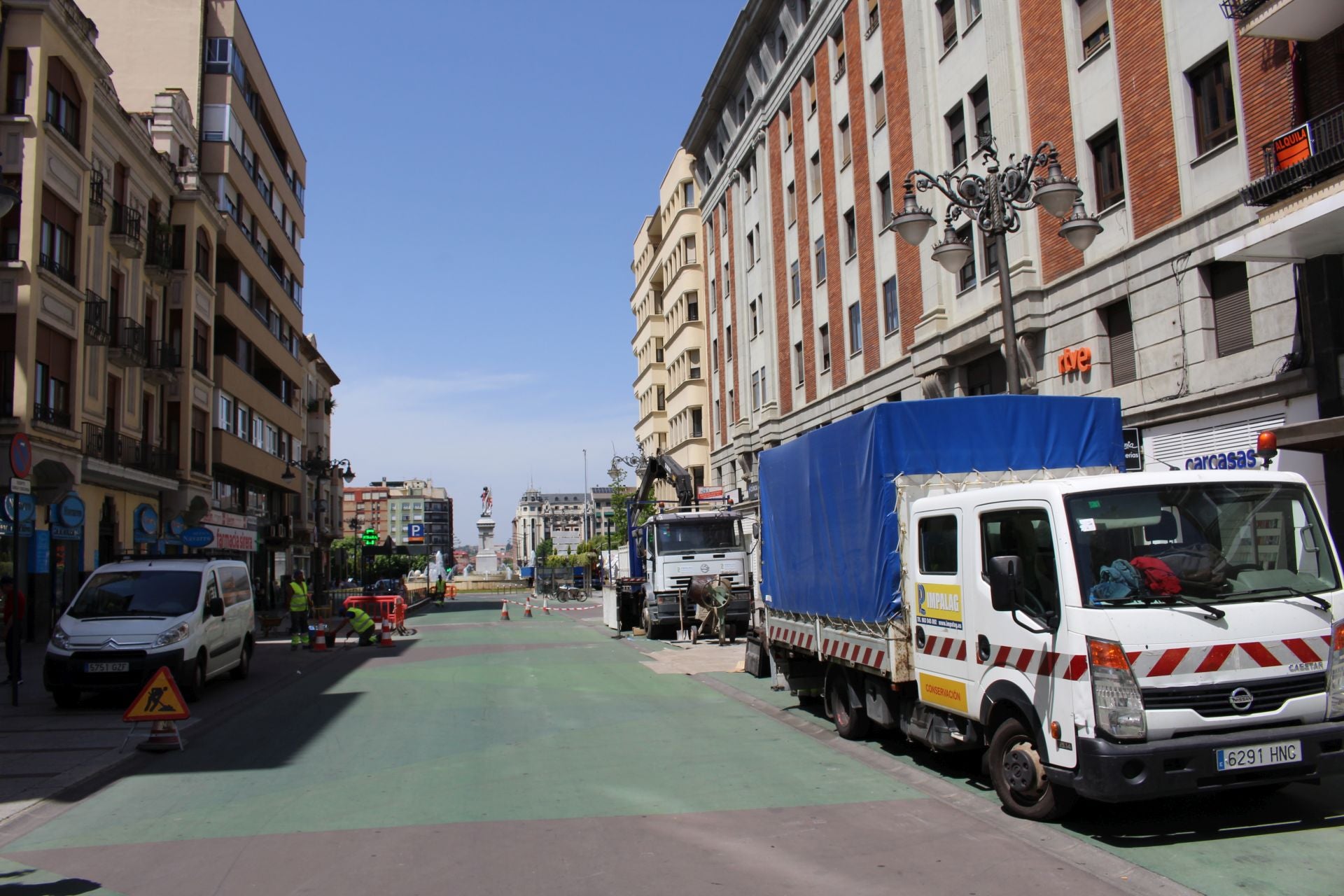 Las obras de reparación en Ordoño II