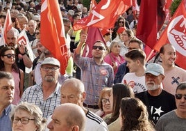 Concentración en La Bañeza en contra del cierre de la Azucarera.
