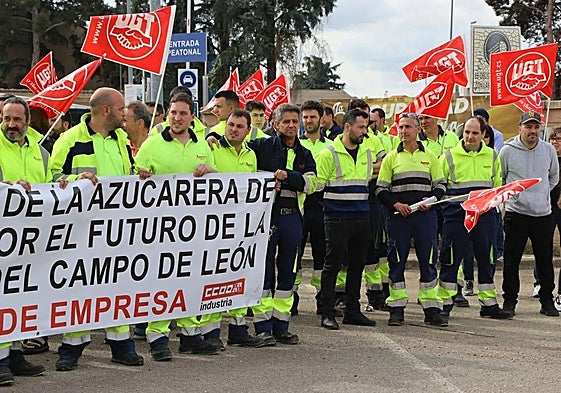 Manifestación por Azucarera en La Bañeza.