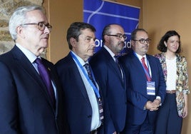 Inauguración del foro 'Ponferrada. Nodo logístico del Corredor Atlántico Noreste'.