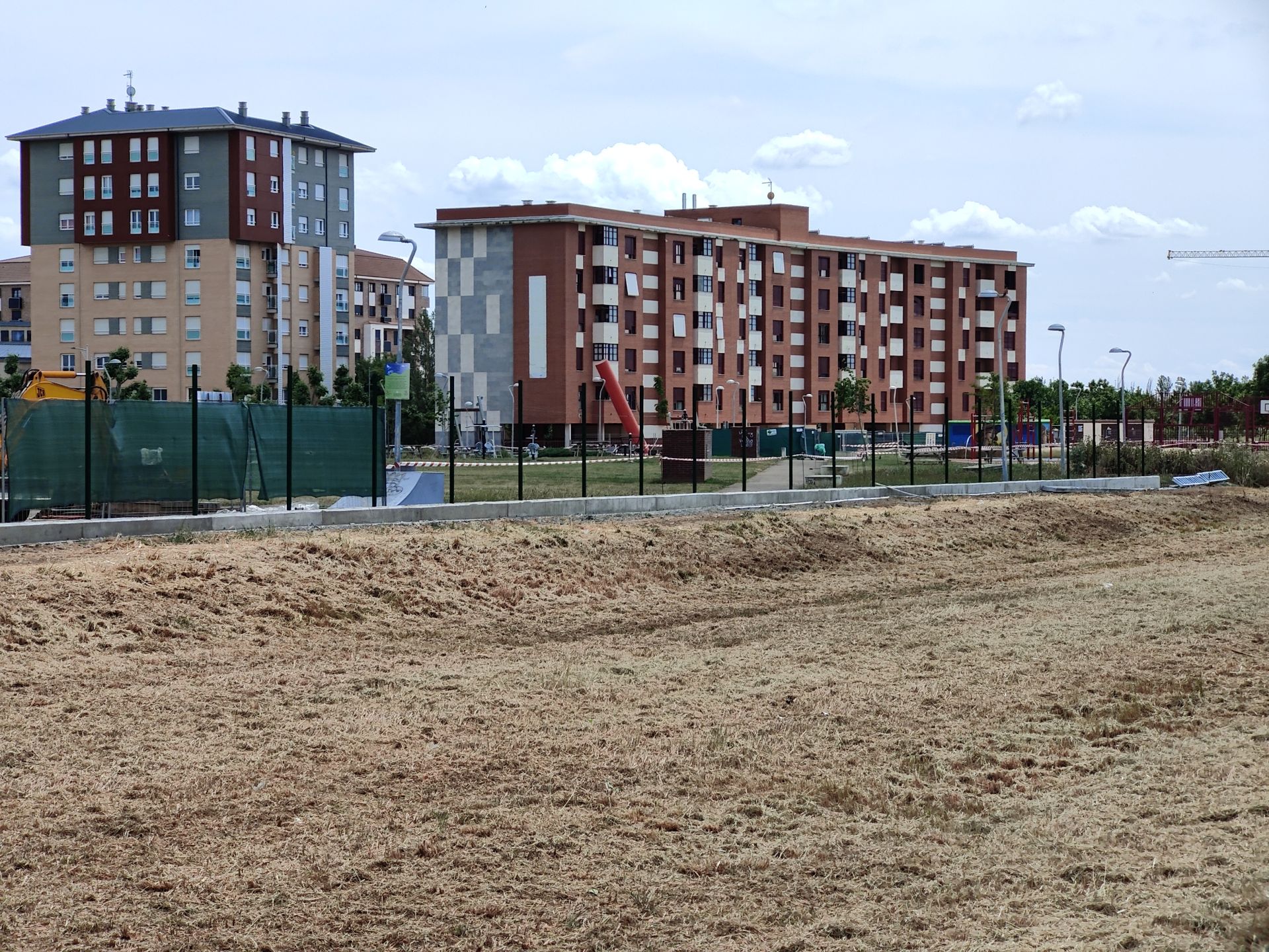 Obras en el parque de la Participación Ciudadana de León